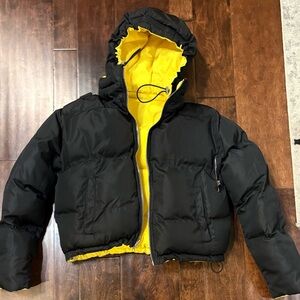 Maniere De Voir Yellow Puffer Jacket
